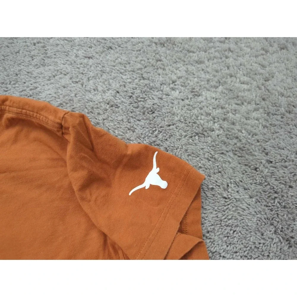 Texas Longhorns T Shirt Womens Large Loose Fit Cropped NCAA The‎ Nike Tee Orange